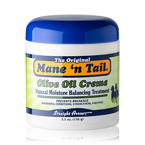 Mane 'N Tail Olive Oil Creme Natural Moisture Balancing Treatment 5.5 Ounce