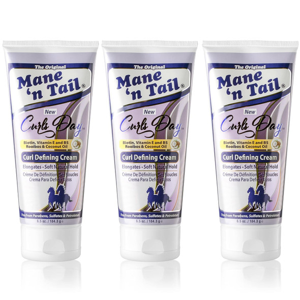 Mane 'N Tail Curls Day Curl Defining Cream With Biotin Vitamin E And B5 Rooibos & Coconut Oil For Soft Natural Hold Sulfate And Paraben (Curl Defining Cream)
