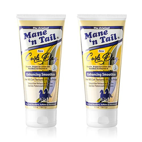 Mane 'N Tail Enhancing Smoothie (2Pk) - Curl Textures Pareben And Sulfate Made With Biotin Argan And Castor Oil Rooibos And Vitamin E - 13 Fluid Ounces