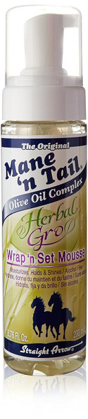 Mane N Tail Herbal Gro Wrap N Set Mousse 6.6 Ounce