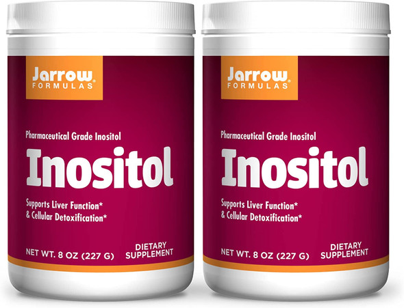 Jarrow Formulas Inositol - 8 Oz Powder, 2 Pack - Liver Support - Useful For Nerve Functioning - 756 Servings