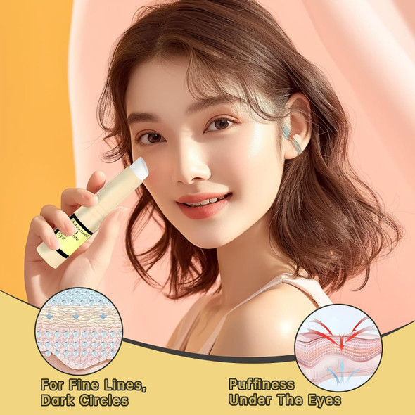 Mopayzer Anti Aging Eye Cream For Dark Circles Advanced Snail Retinol Eye Stick 2 Pcs Under Eye Cream For Puffiness & Bags Reduce Wrinkles Fine Lines Moisturizating Skin.