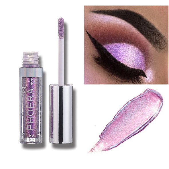 Novobey Metallic Shimmer Glitter Liquid Eyeshadow Long Lasting Waterproof Highly Pigmented Sparkling Eyeshadow Eye Makeup