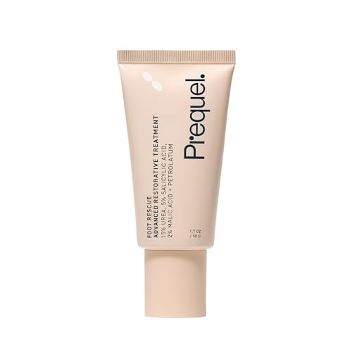 Prequel Skin Foot Rescue Professional Foot Treatment With 15% Urea + Salicylic Acid. Advanced Cream For Dry Cracked Feet. Clinical-Grade Moisturizer. 1.7Oz