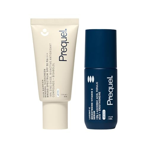 Prequel Skin Sun Barrier Mineral Sunscreen & Lucent-C Vitamin C Serum