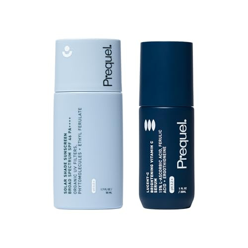 Prequel Skin Solar Shade - Moisturizing Face Sunscreen & Lucent-C Vitamin C Serum