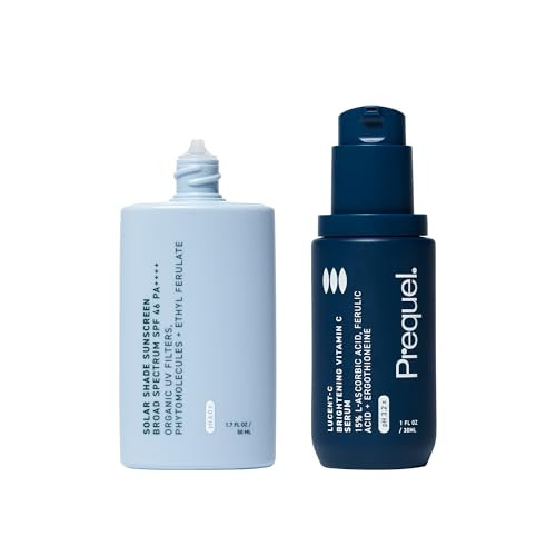 Prequel Skin Solar Shade - Moisturizing Face Sunscreen & Lucent-C Vitamin C Serum