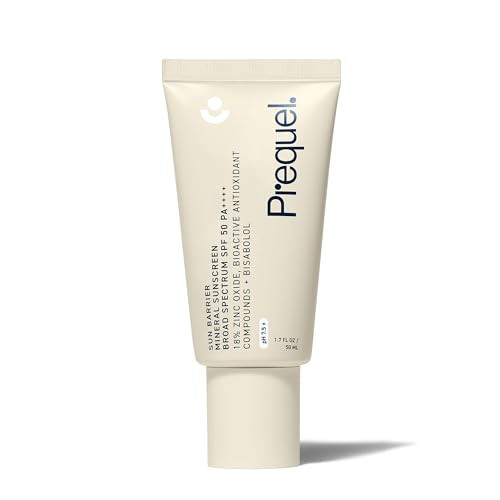 Prequel Skin Sun Barrier Mineral Sunscreen Spf 50. Pa++++ Broad Spectrum Zinc Oxide Sunblock With Semi-Transparent Lightweight Texture. Moisturizing Uv Defense For Face. Travel Size 1.7Oz