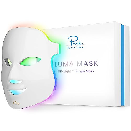 Pure Daily Care Luma Mask Led Skincare Device For The Face 7 Advanced Color Modes 5 Light Intensity Levels All Skin Types