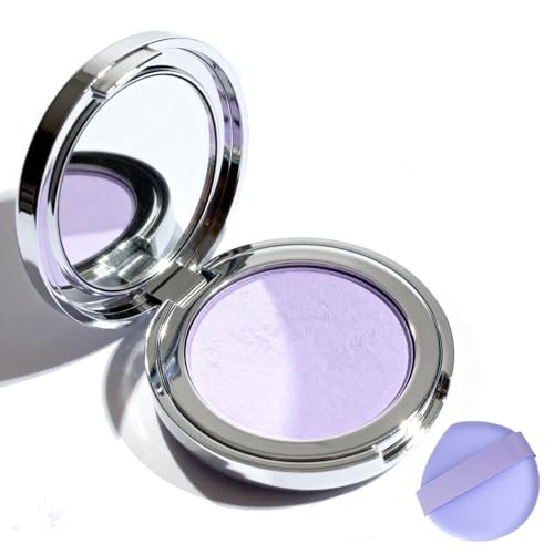 Reepic Cosmer Lavender Setting Powder - Mattifying Pressed Powder For Face Oil Control & Color Correcting Translucent Finish For All Skin Tones Flawless Vegan & Long-Lasting Makeup Setting 0.35Oz