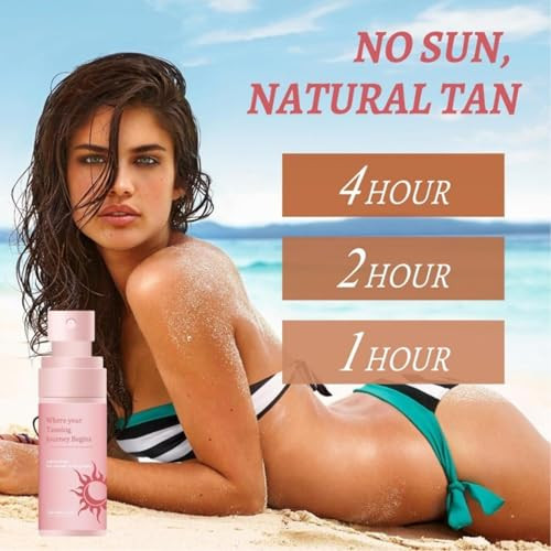 Reepic Cosmer Self Tanning Spray Medium Dark Bronze Natural Glow Quick-Dry Body Bronzer Non-Greasy Formula Fast-Dryingnon-Sticky & Travel-Size (2 Fl Oz)