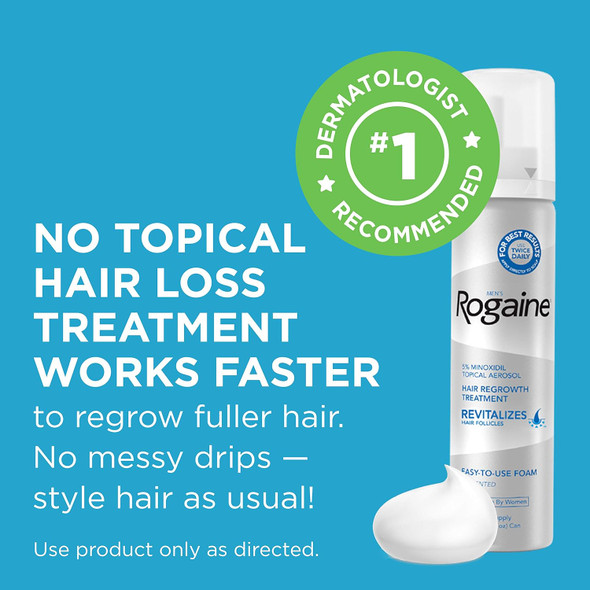 Rogaine Menã¢‚¬„¢S Rogaine 5% Minoxidil Topical Foam One Month Supply