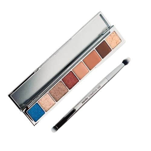 Sarelly Sarelly La Mil Sombras Palette 8 Shades & 4 Finishes With Mirror And Makeup Brush Sarelly Creative Lab