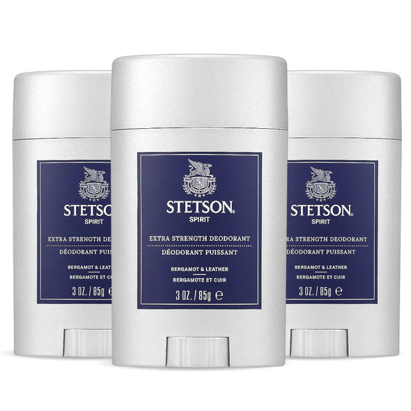 Scent Beauty Stetson Personal Care Extra Strength Deodorant By Scent Beauty - Gel Men'S Deodorant Stick For Grooming Kit - 3 Oz - 3 Pack - Off-Road