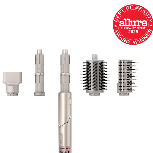 Shark Hd435 Flexstyle Air Styling & Drying System Powerful Hair Blow Dryer & Multi-Styler With Auto-Wrap Curlers Curl-Defining Diffuser Oval Brush & Concentrator Attachment Stone