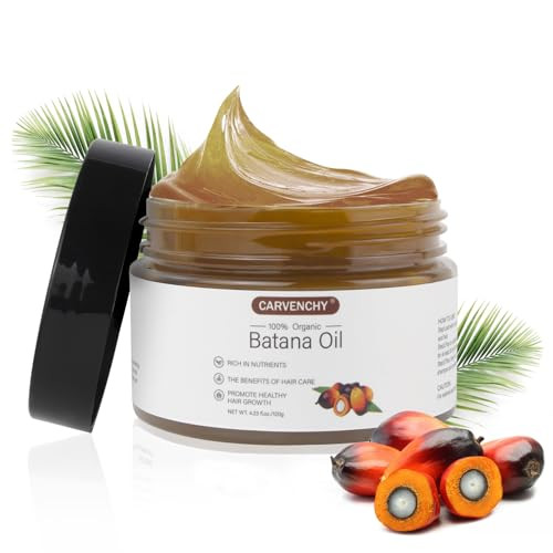 Sovoncare Raw Batana Oil For Natural Hair Growth Dr Sebi Organic From Honduras - 100 Percent Pure Batana Oil Promotes Men & Women Hair Growth And Thickness 4.23 Oz Unrefined Prevents Hair Loss