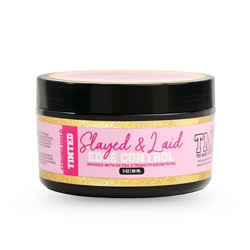 The Mane Attraction Black Edge Control Tintedã¢‚¬Œ 3Oz Edge Gel For Thinning Hairlines Flake- Growth Gel With Strong Hold For Natural Styles