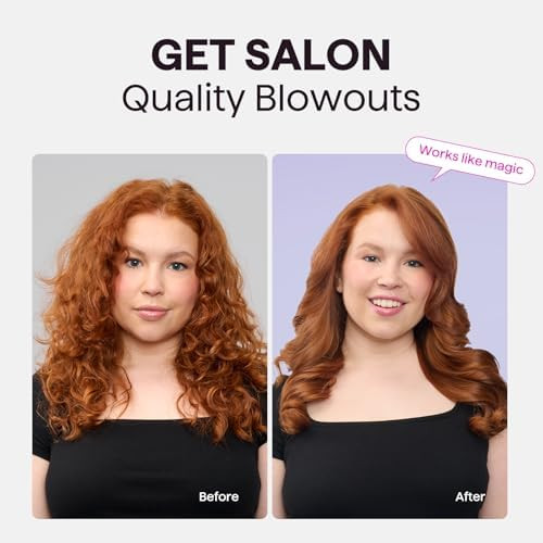 Wavytalk Blowout Express Thermal Brush Purple And Curlmaker Pro Rotating Curling Iron Set Purple