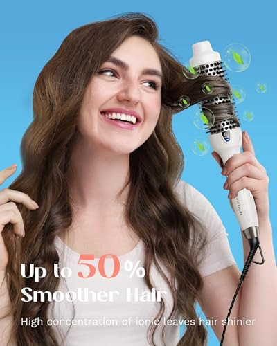 Wavytalk Blowout Express Ionic Thermal Brush White And Cool Curl Airflow Styler
