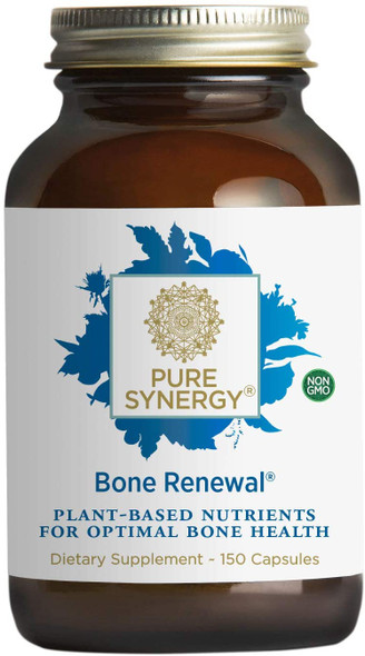 Pure Synergy Bone Renewal | 150 Capsules | Non-GMO | Vegan | Calcium for Bone Health with Natural Magnesium, Vitamin D3, and Vitamin K2