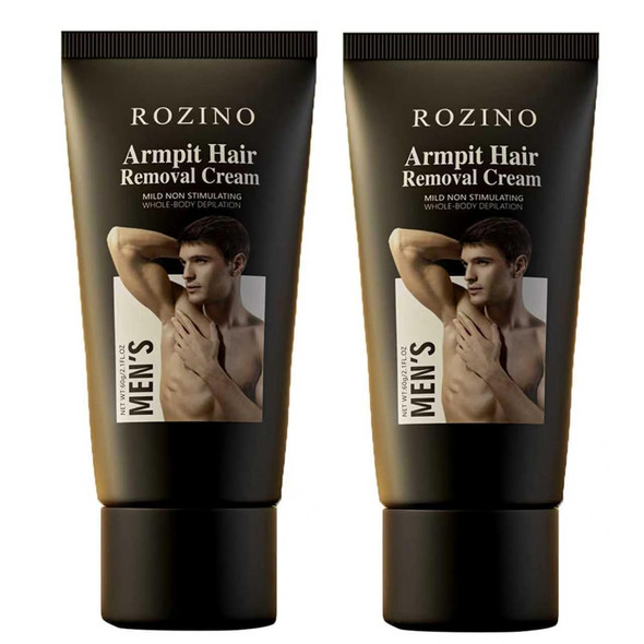 Xiaoks Gentle Men'S Hair Removal Cream For Body & Facewith Coconut Oil Avocado & Tea Tree Oil Non-Irritating Formula Underarms Chest Legs Facial Hair (2)