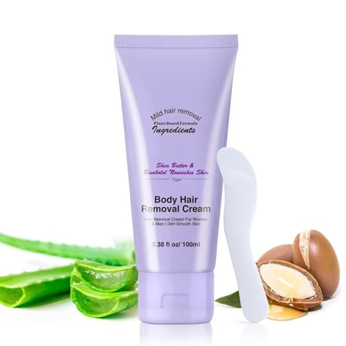 Zgxhga Body Hair Removal Cream With Spatula Applicator Gentle Facial & Body Hair Removal Creams For Sensitive Skin Gentle Painless Hair Removals Cream Kit Unisex