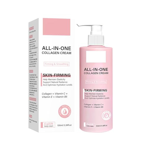 Zgxhga Skin Tighten And Lift Collagen Body Cream Skin Tightening Cream 3-In-1 Anti-Aging Moisturizer & Tightens For Younger Looking Skins Hydrating Body Firming Cream With Collagen