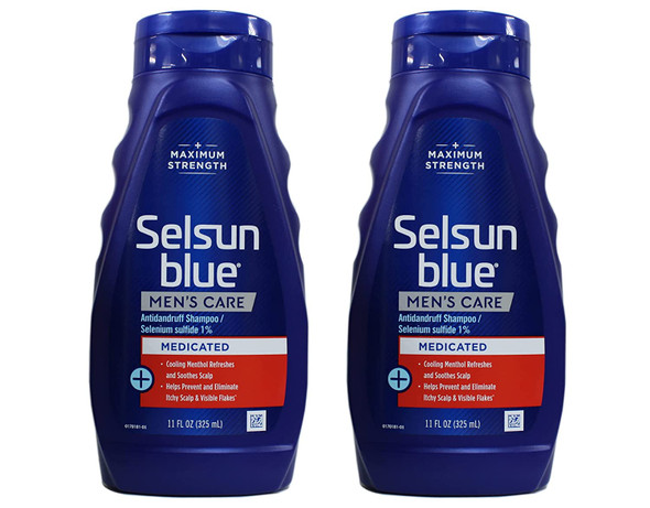 Selsun Blue Men's Care Dandruff Shampoo, 11 Ounce (Pack of 2)