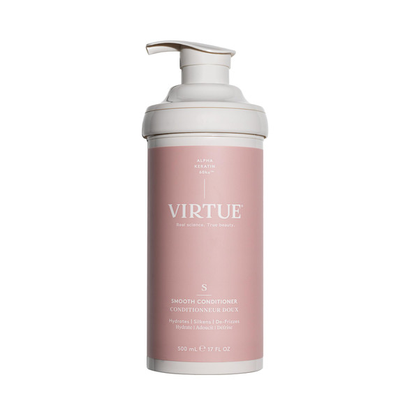 Virtue Smooth Conditioner for Frizz Control for Curly Hair Sulfate Free Safe for All Hair Types Color Safe- 17 Fl Oz