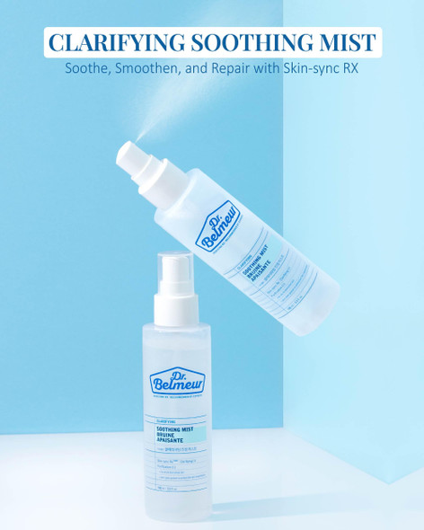Dr. Belmeur Clarifying Soothing Mist (3.4fl oz) - Gentle Hypoallergenic for Hydration Soothing. Korean Skin Care. Beta-Glucan Chaga Mushroom.