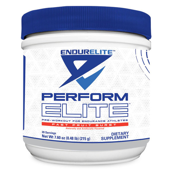 EndurElite Perform Elite- Pre Workout Energy Drink Powder Supplement- Pre-Workout Electrolytes for Endurance Athletes- 20 Servings- Fast Fruit Burst