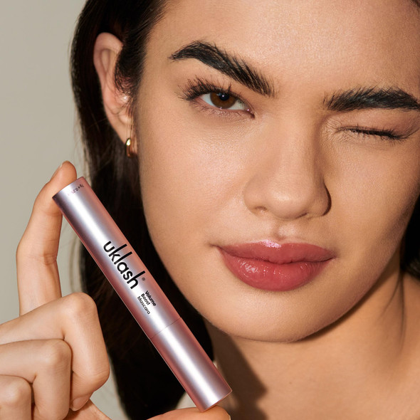 UKLASH Volume Boost Mascara - Extra-Black Pigmented, Water-Resistant, Vegan-Friendly, Paraben-Free with a Double-Sided Silicone Wand - Smudge-Proof Curling & Defining Formula