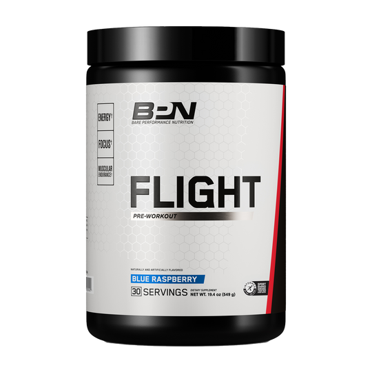 Bare Performance Nutrition Flight Pre Workout - Blue Raspberry - 30 Servings