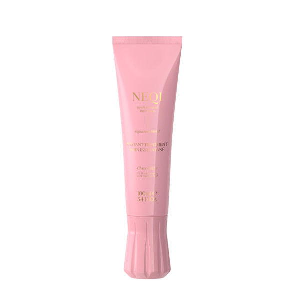 neqi - Treatment Treasure Gloss Glaze - 3-Minute Intensive Hair Treatment for Dry & Dull Hair - With Shine Complex & Glycolic Acid – Hair Care for Shiny Silky-Smooth Hair - 100 ml