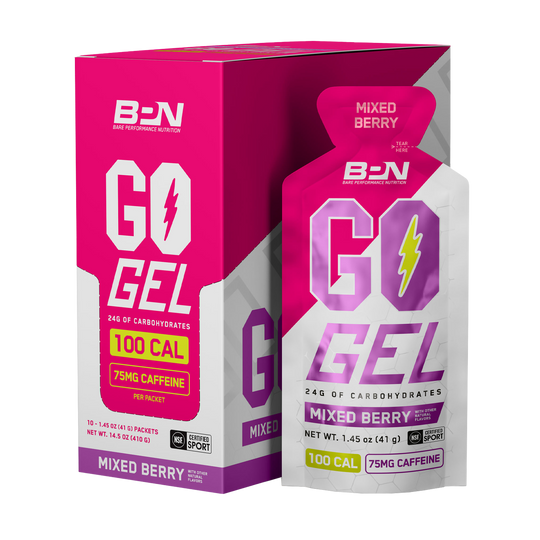 Bare Performance Nutrition Go Gel - Mixed Berry( with Caffeine ) - Box of 10