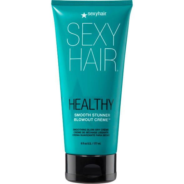 SexyHair Healthy Smooth Stunner Blowout Crème 6 oz | Nourishes Dry Hair | Provides Added Moisture | Sealing Hair Cuticle
