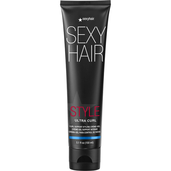 SexyHair Style Ultra Curl Support Styling Crème-Gel 5.1 Oz | High Control | Adds Definition and Long-Lasting Shape