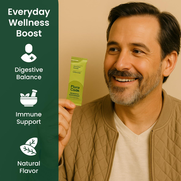 Flora Code Probiotic Powder Unflavored 30 Day Supply