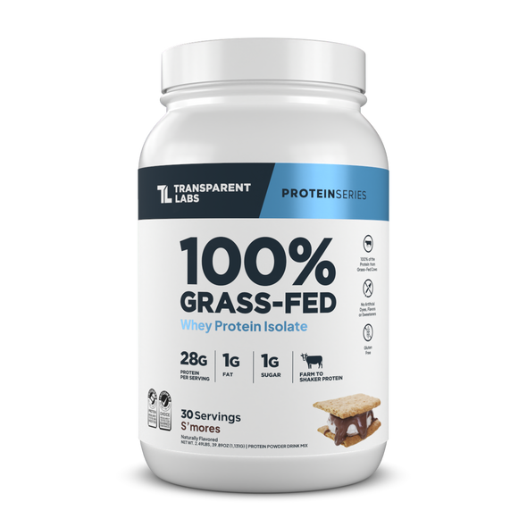 Transparent labs Grass-Fed Whey Protein Isolate - S'mores - 30 Servings