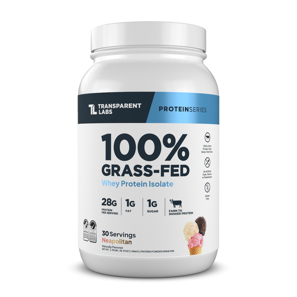 Transparent labs  Grass-Fed Whey Protein Isolate - Neapolitan - 30 Servings