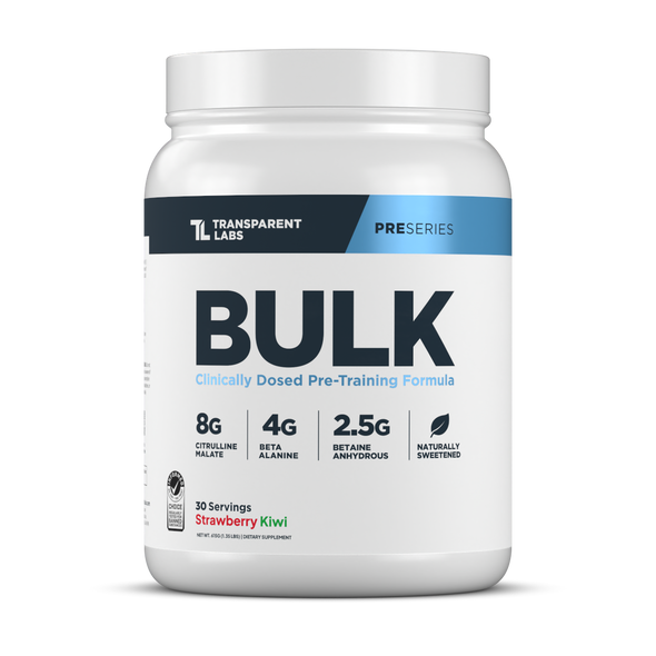 Transparent labs Bulk Pre-Workout - Strawberry Kiwi - 30 Servings
