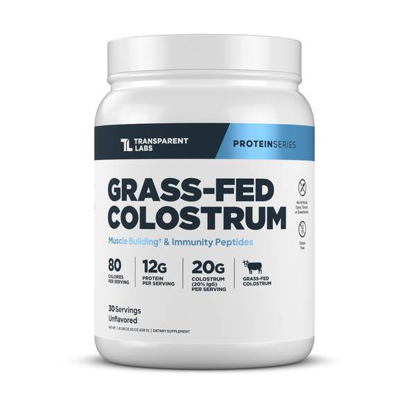 Transparent labs Grass-Fed Colostrum - Unflavored - 30 Servings