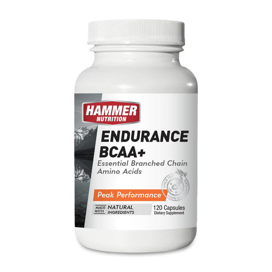 Hammer Nutrition Endurance BCAA+ Essential Branched Chain Amino Acids Peak Performance - Unflavored / 120 Capsules