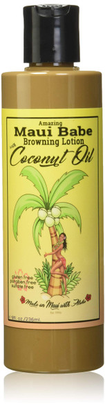 Maui Babe Browning Lotion with Coconut Oil 8oz (236ml)