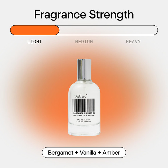 DedCool Eau de Parfum  Genderless Luxury Fragrance  Bergamot  Floral Cassis Vanilla and Amber  Non Toxic Vegan  Long Lasting Perfume for All  Clean Sophisticated Aroma  1.7 fl oz
