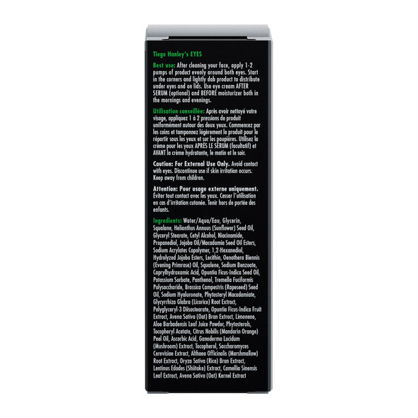 Tiege Hanley Eye Cream for Men Morning and Night Under Eye Cream With Hyaluronic Acid and Vitamin B3 Helps Reduce the Look of Dark Circles and Puffiness Anti Aging Men’s Skin Care 0.5 Oz