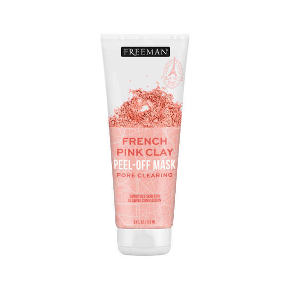 Freeman Exotic Blends Pore Clearing French Pink Clay Peel Off Facial Mask 6 fl.oz./175 mL Tube