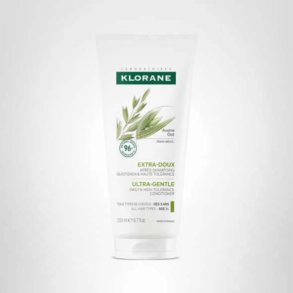 Klorane Ultra-Gentle Conditioner with Oat Milk Suitable for the Entire Family Paraben and Sulfate-Free