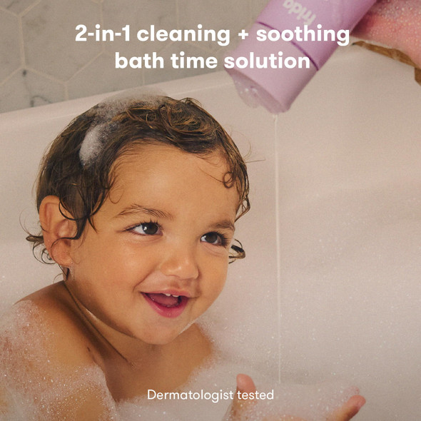 Frida Baby Lavender Baby & Kids Bubble Bath + Body Wash Sleep & Calming Toddler & Baby Body Wash Dermatologist Tested Tear-Free Hypoallergenic Safe for Skin Super Sudsy 10oz