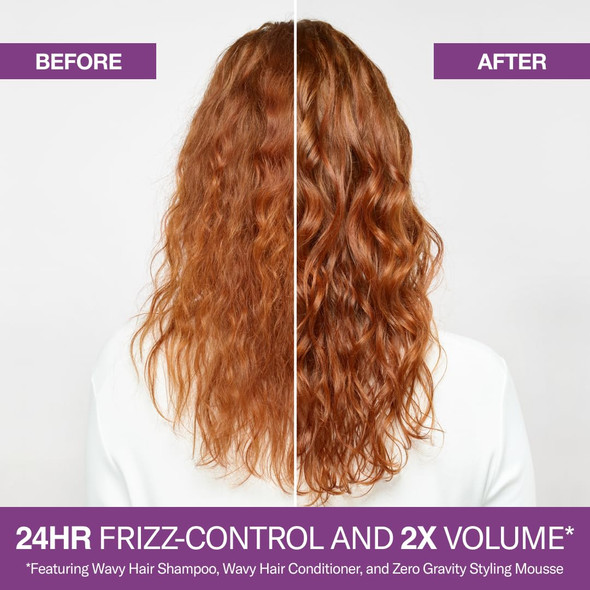 Function of Beauty Wavy Hair Mousse for Styling - Anti-Frizz Hair Styler Adds Volume & Defines Natural Waves - Volumizing & Texturizing Lightweight Styling Foam with Flexible Hold - Hair Care Products